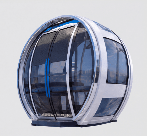Round Cabin | Custom Observation Cabin Round Cabin — custom Ferris wheel cabin by ZhipaoRides, classic circular observation cabin with panoramic glazing for unobstructed 360-degree views
