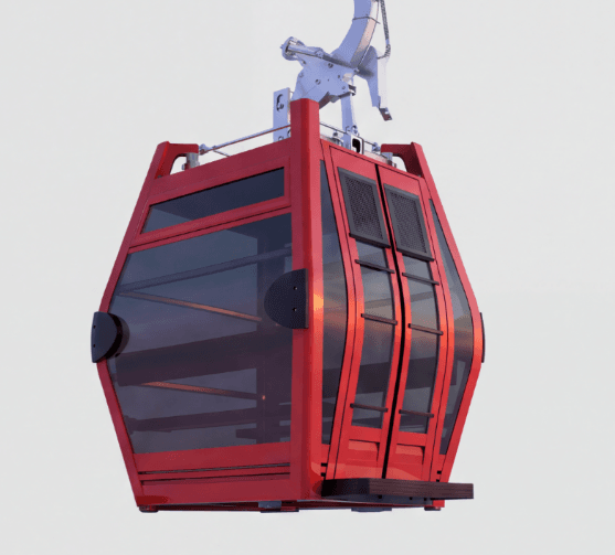 Square Cabin | Custom Observation Cabin Square Cabin — custom Ferris wheel cabin by ZhipaoRides, modern minimalist geometric cabin with full-frame glazing for unobstructed views