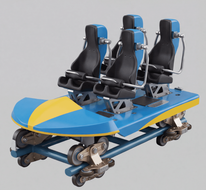 Launch Coaster Car | Custom Coaster Car Launch Coaster Car — custom roller coaster car by ZhipaoRides, streamlined magnetic-launch coaster car optimized for high-acceleration launches