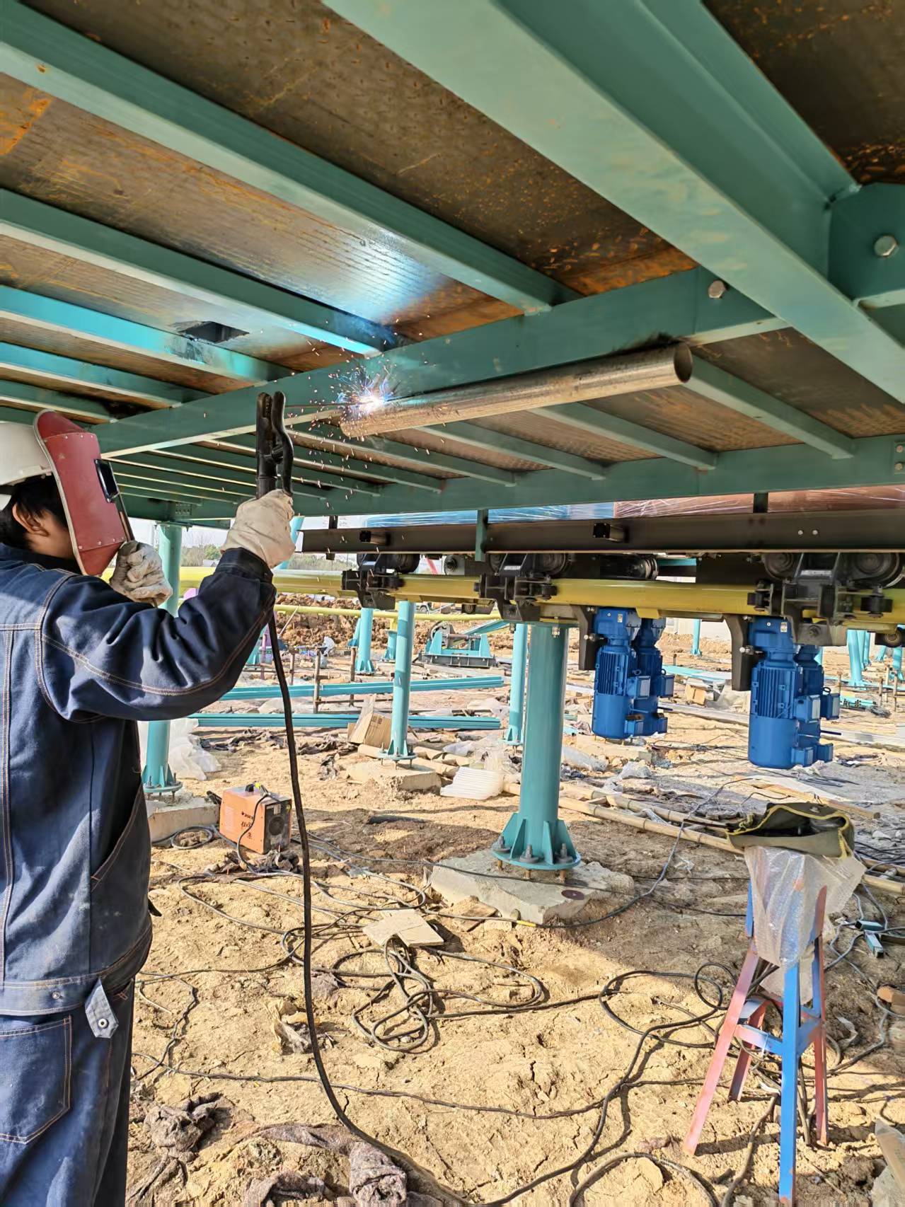 ZhipaoRides installation site 5 — professional amusement ride installation and commissioning on-site