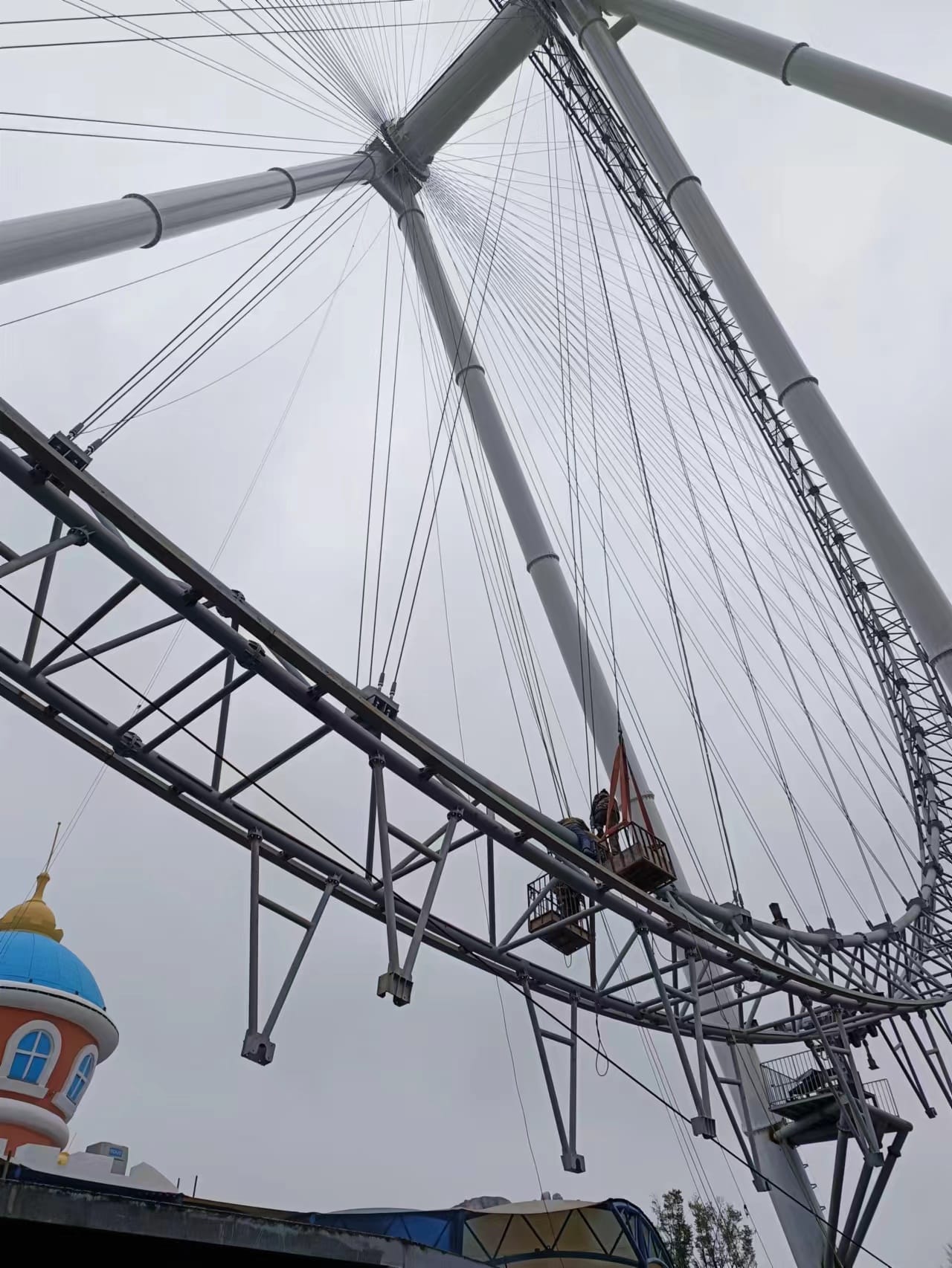 ZhipaoRides installation site 9 — professional amusement ride installation and commissioning on-site