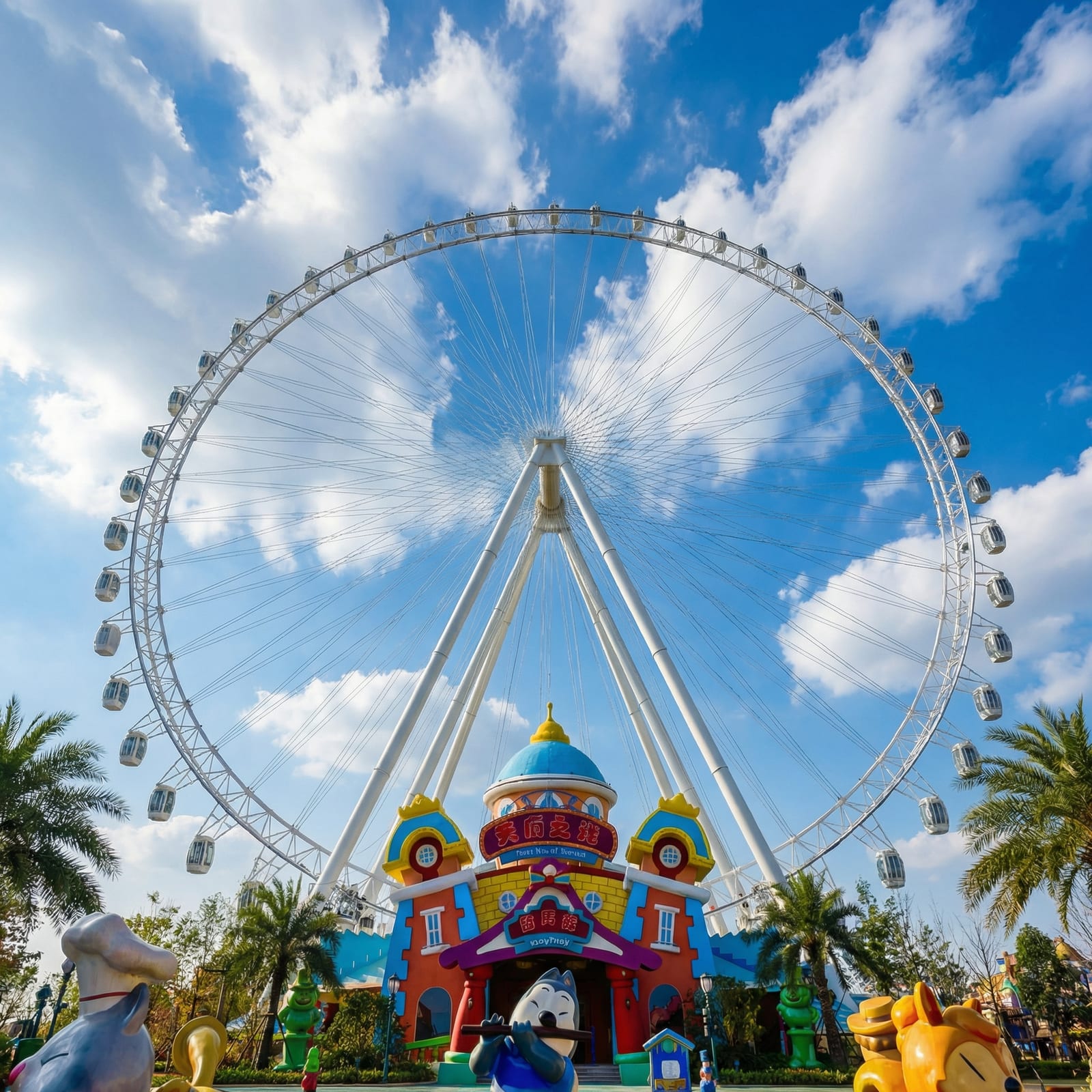 Observation Wheel — Family Rides manufactured by ZhipaoRides, Premium observation wheel featuring LED lighting systems and whisper-quiet precision drive technology.