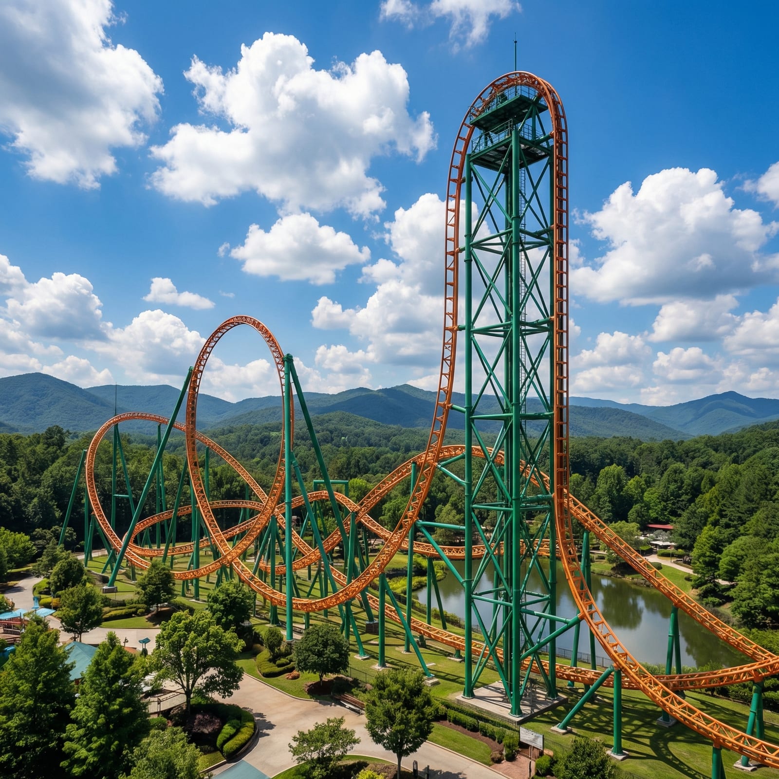 Vertical Dive Coaster — Thrill Rides manufactured by ZhipaoRides, Breathtaking vertical drop with beyond-vertical first plunge — the ultimate dive coaster experience.